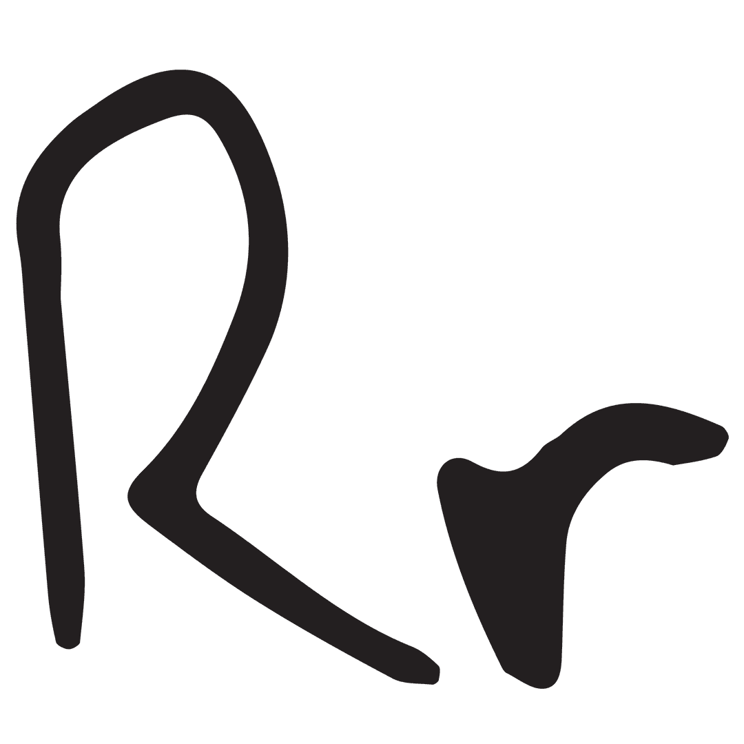 Stylish Black Shapes with R Pattern on Transparent Background - Download Free Stock Images Pikwizard.com