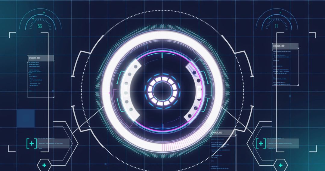 Futuristic Digital Interface Communication Technology