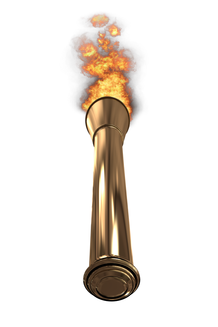 Low Angle View of Burning Transparent Sport Torch with Flames - Download Free Stock Images Pikwizard.com