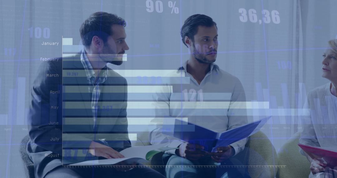 Diverse Business Team Analyzing Growth and Planning Reports