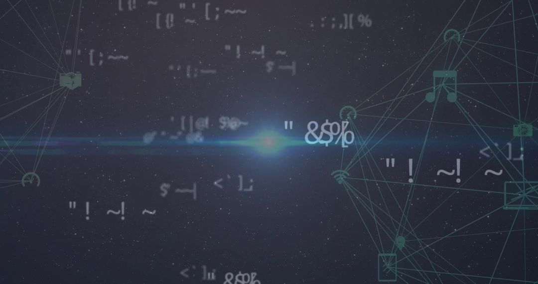 Data Processing Over Digital Network with Icons