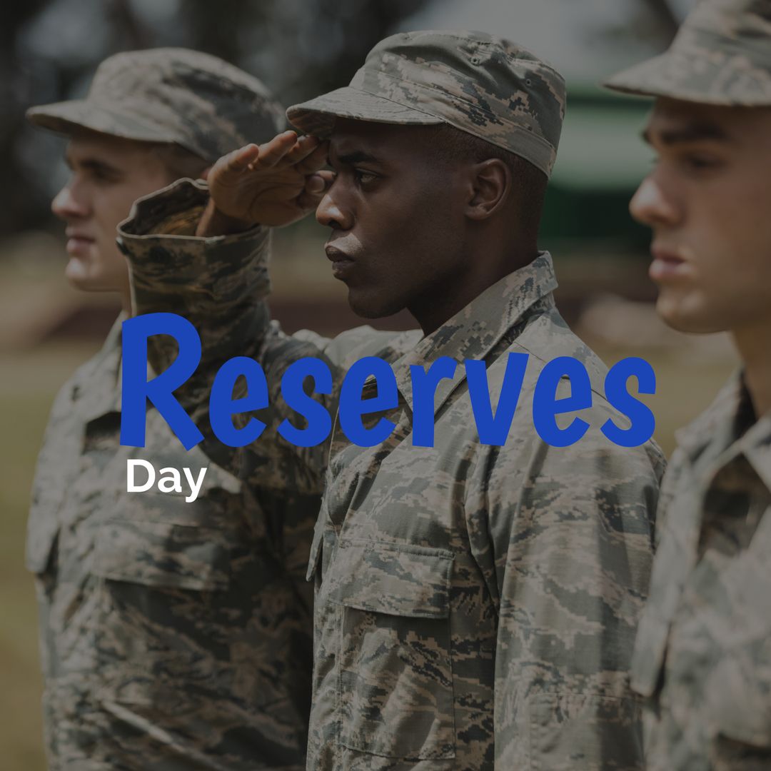Reservists Celebrating Reserves Day in Uniform