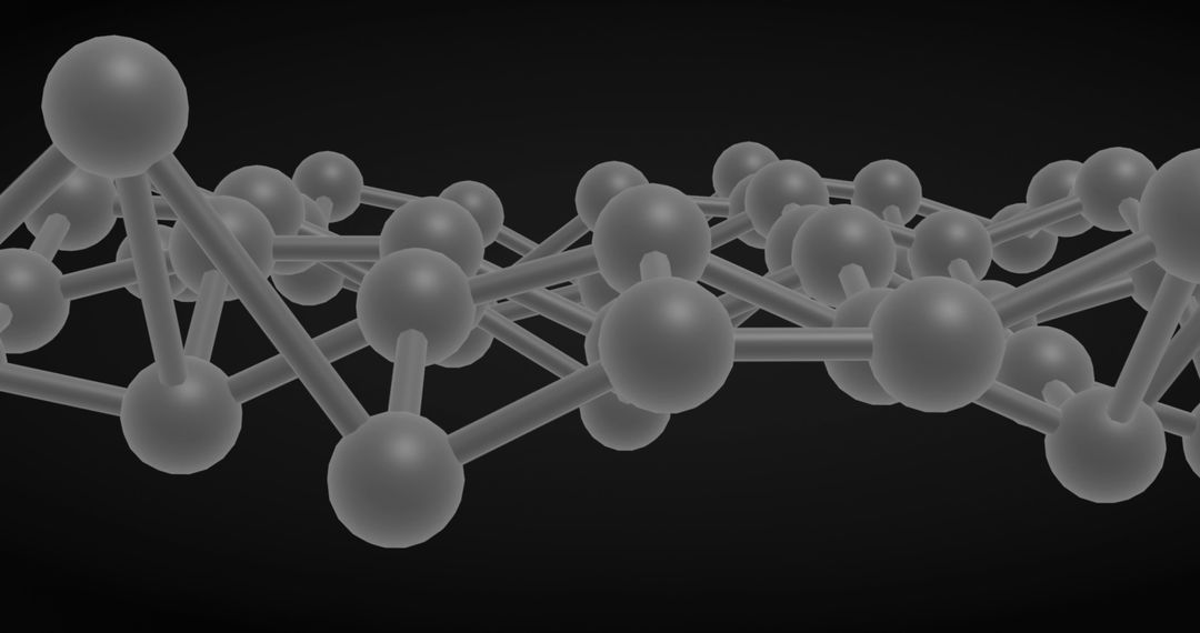 Digital Data Network Concept with Abstract Spheres