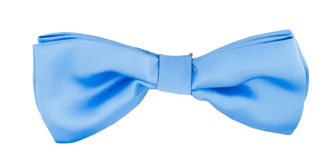 Elegant Blue Bow Tie on Transparent Background