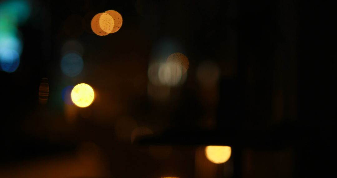 Nighttime Lights Creating a Bokeh Background - Free Images, Stock Photos and Pictures on Pikwizard.com