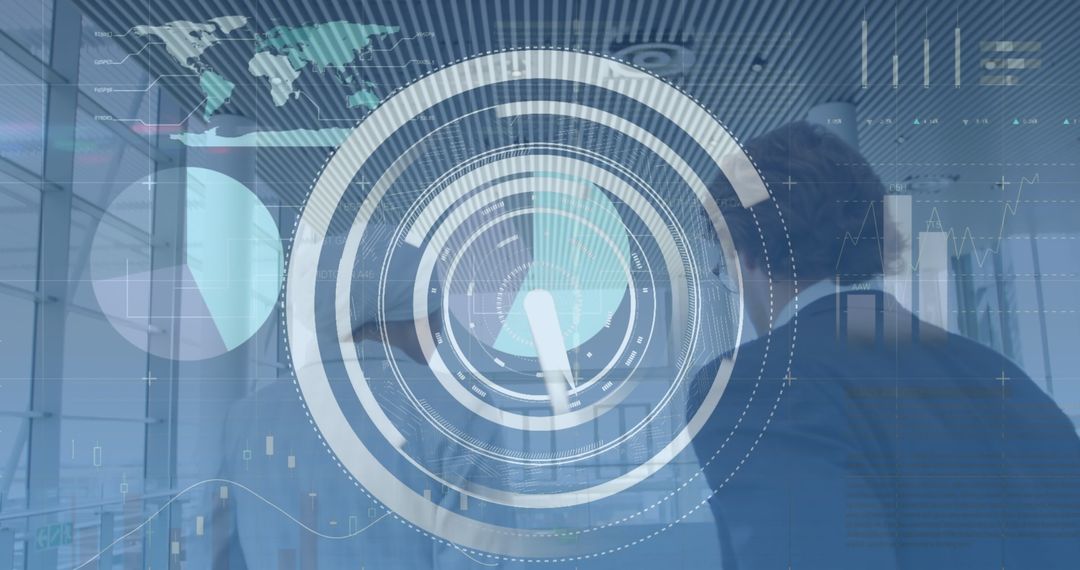 digital interface and data analysis concepts with business professionals - Free Images, Stock Photos and Pictures on Pikwizard.com