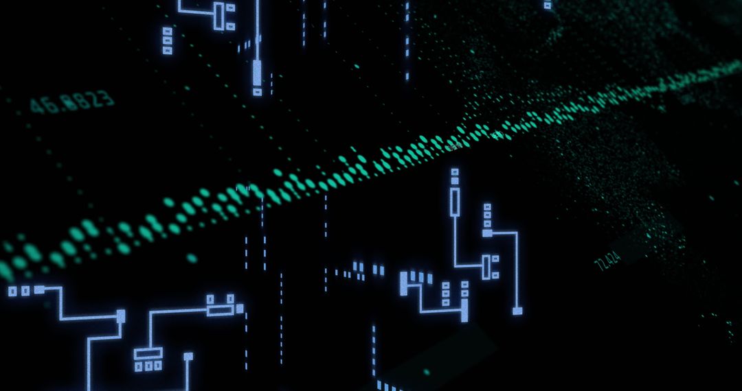 Digital Data Processing on Circuit Board Pattern