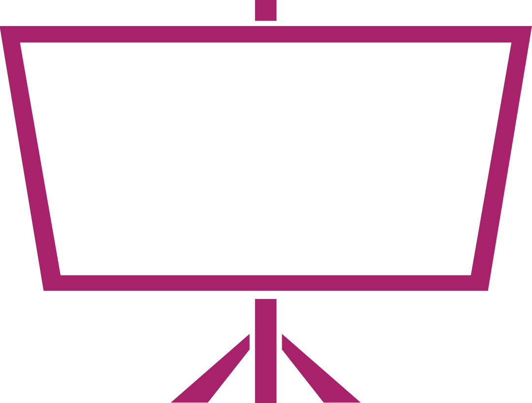 pink outline of monitor on transparent background in vector style - Download Free Stock Images Pikwizard.com