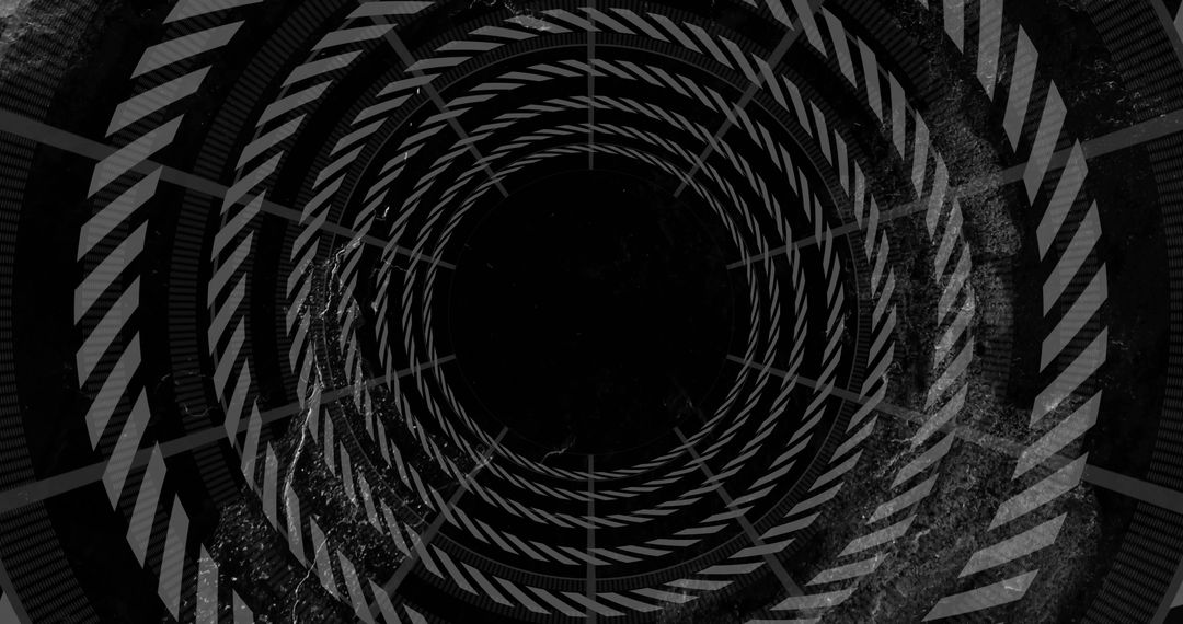 Monochromatic Vortex Of Rotating Concentric Spirals