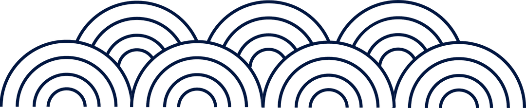 Navy Concentric Wave Pattern on Transparent Background