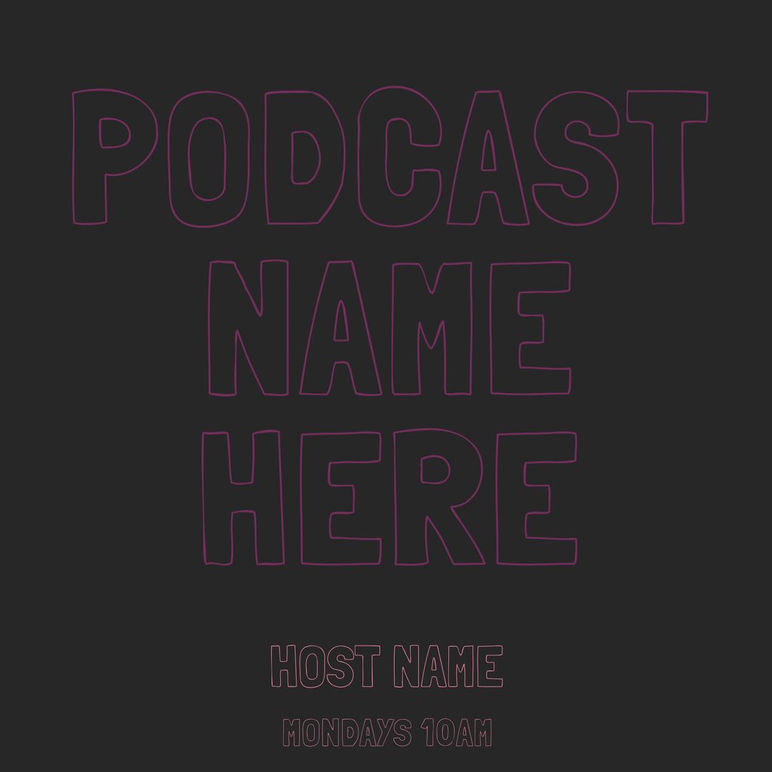 Minimalist Podcast Promotion Template for Audio Series