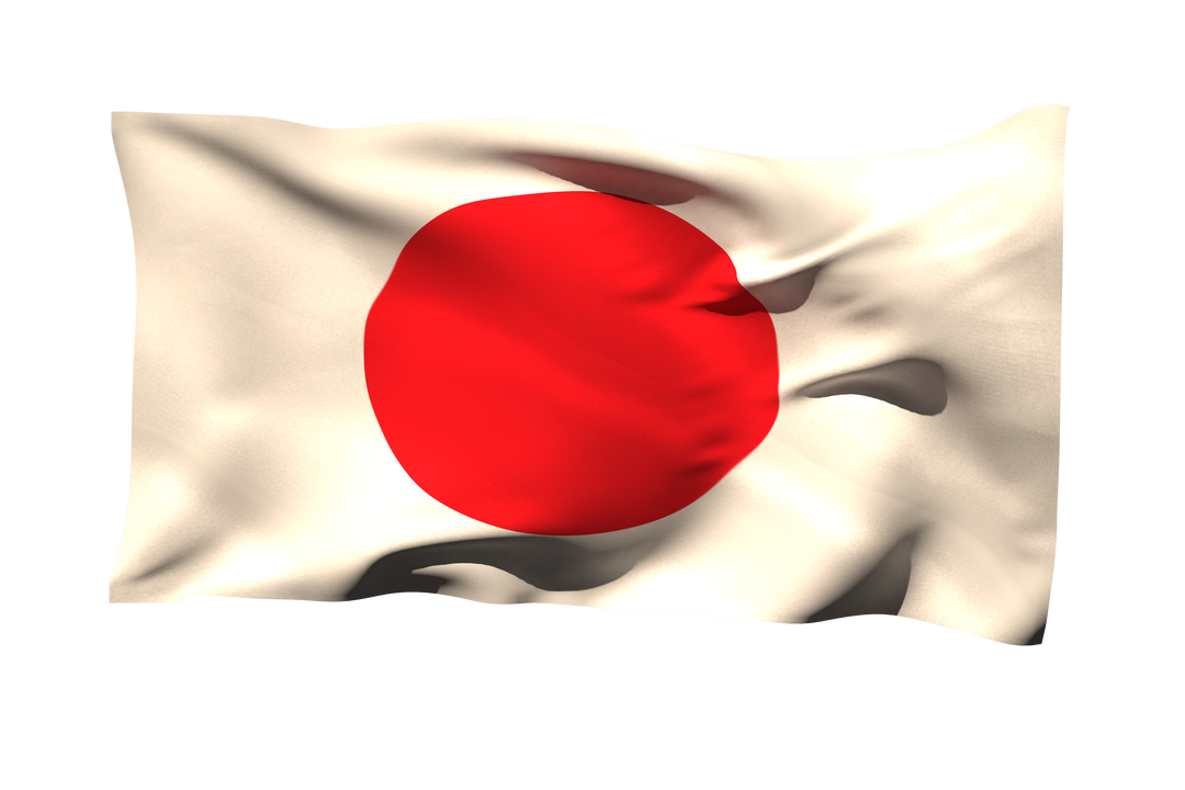 Transparent Japanese Flag Waving Depiction - Download Free Stock Images Pikwizard.com