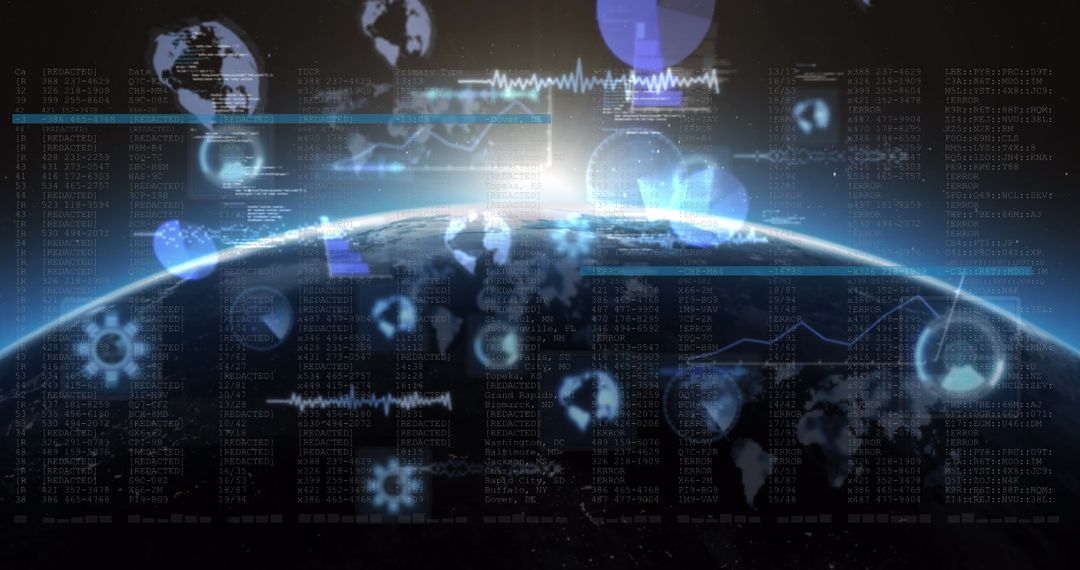 Global Data Processing Over Planet Earth with Digital Interfaces