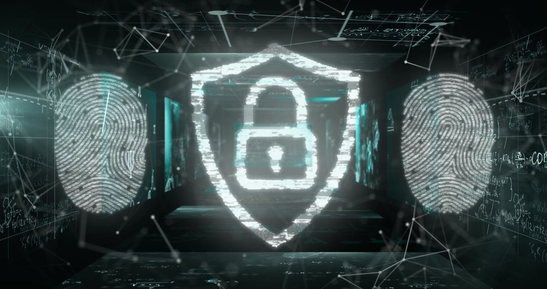 Secure Digital Interface with Fingerprints and Cyber Padlock