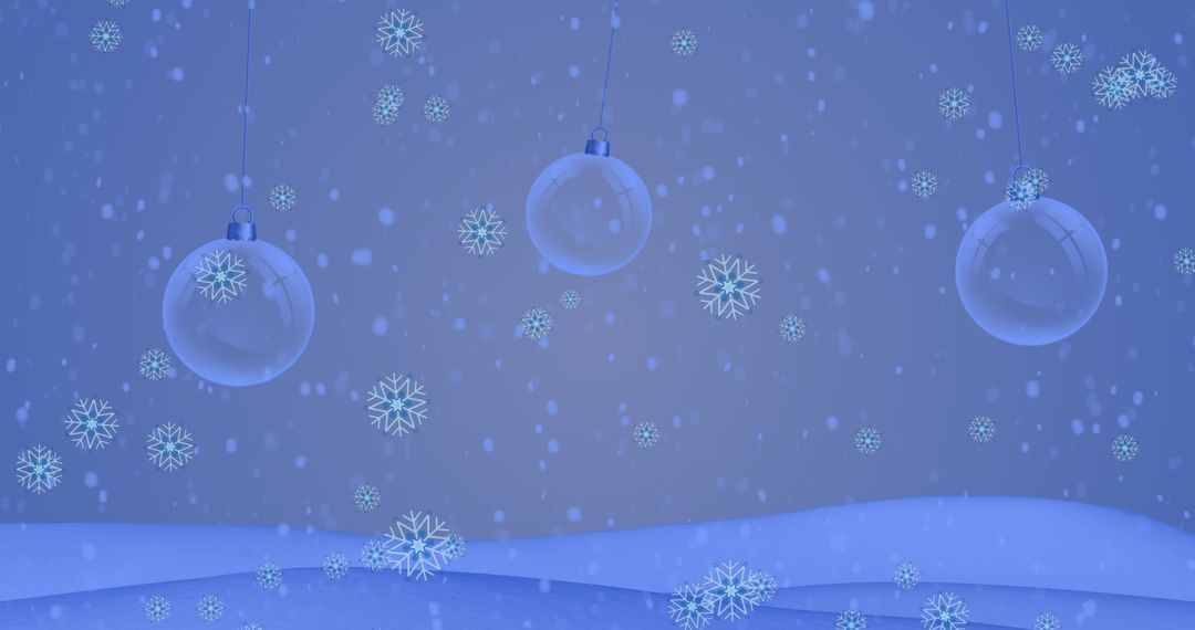 Snowflakes and Baubles in a Winter Wonderland