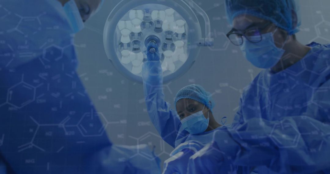 Surgeons Operating with Precision in Modern OR