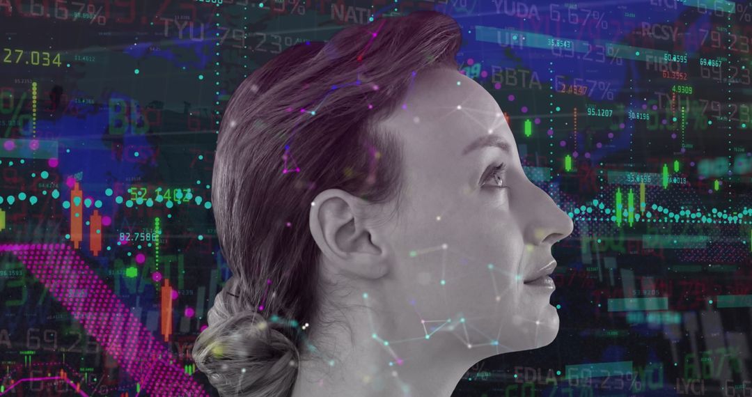 Professional Woman Envisioning Digital Finance and Analytics