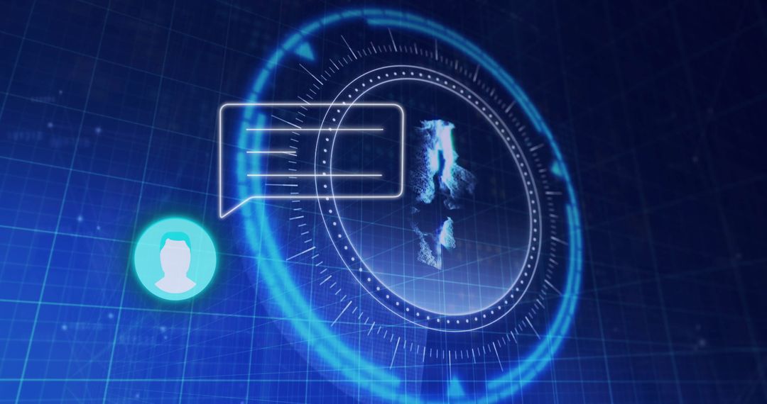 Futuristic Communication Interface with Digital Hologram