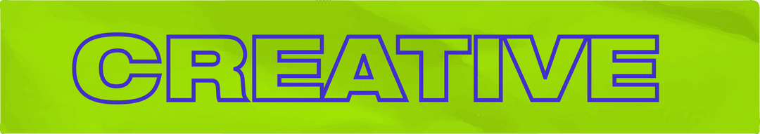 Creative Text Design with Transparent Background