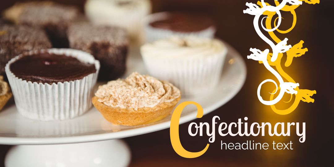 Assorted Cupcakes and Tarts on Display Inspires Sweet Tooth