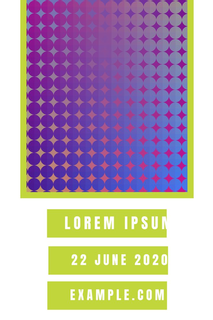 Vibrant Gradient Dot Poster for Modern Event