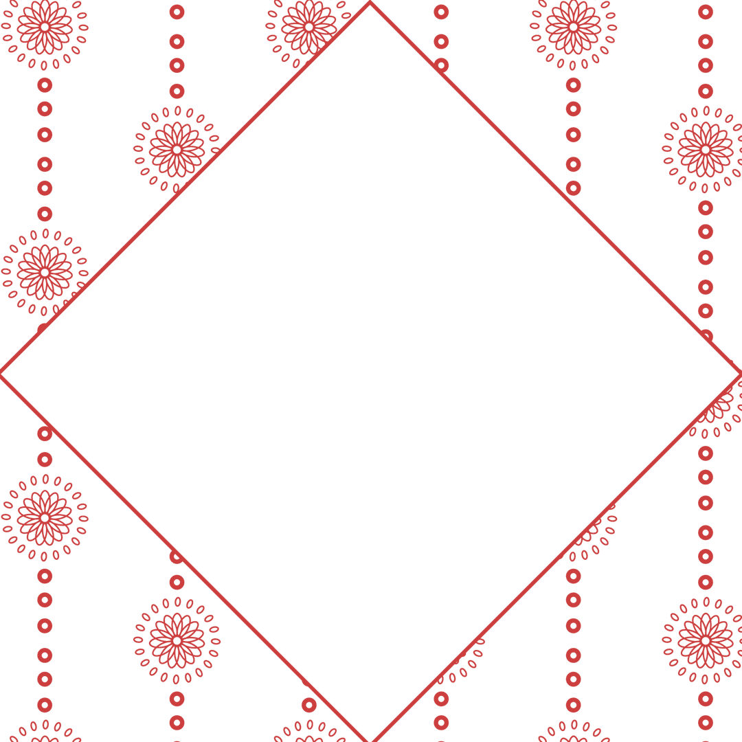Red Transparent Diamond with Floral String Pattern Design - Download Free Stock Images Pikwizard.com