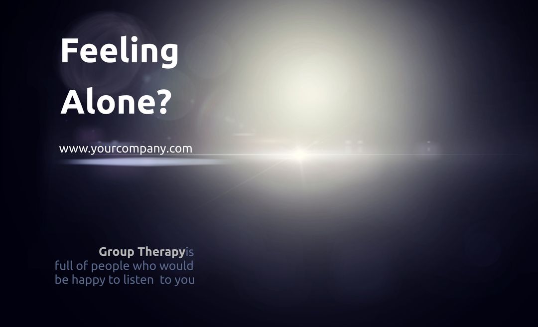 Mental Health Support with Encouraging Quote on Loneliness