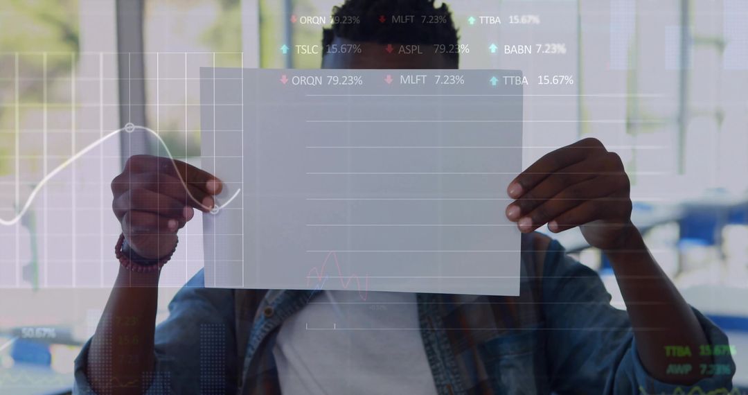 Innovative Professional Analyzing Data Insights in Modern Workspace