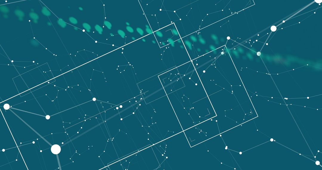 Abstract Digital Data Network Connections Visual