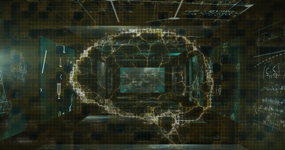 Digital Brain Visualization with Mathematical Backdrop