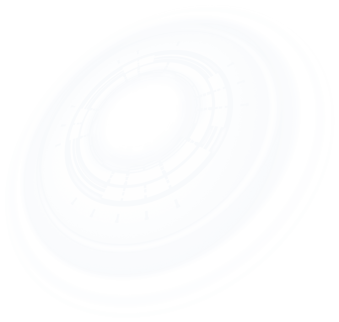 White Circles Digital Geometry on Transparent Background