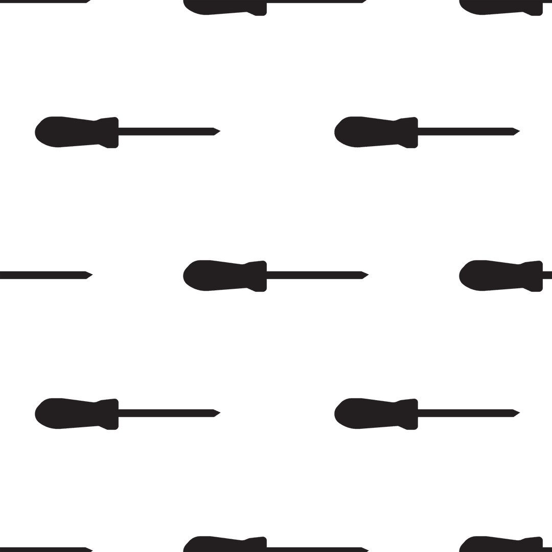 Screwdriver Rows Vector on Transparent Background