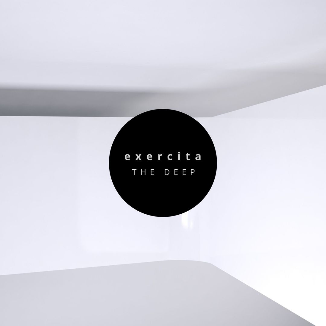 Minimalistic Contrast with Black Circle on White Background