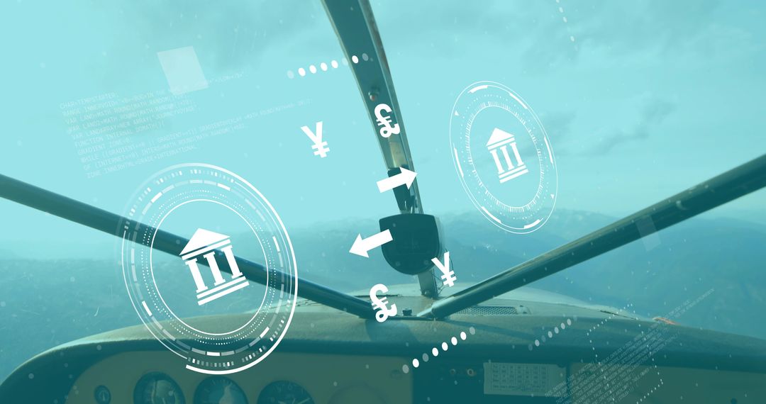 Virtual Reality Financial Overlays in Aircraft Cockpit