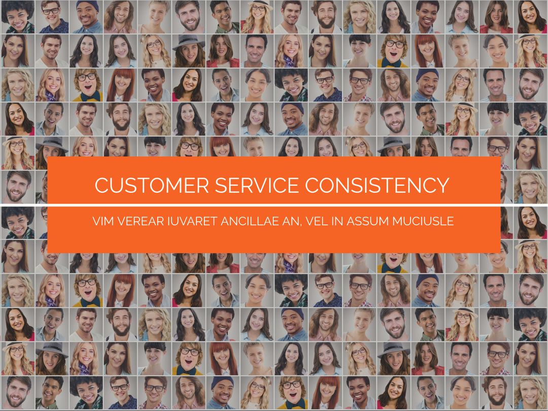 Diverse Smiling Faces Signifying Customer Service Excellence