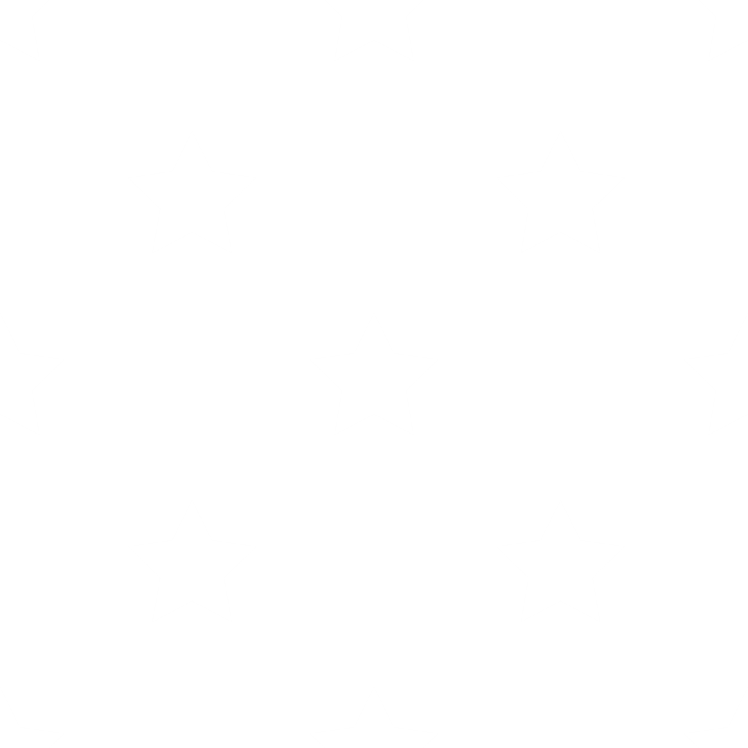 White Stars Pattern on Transparent Background Vector