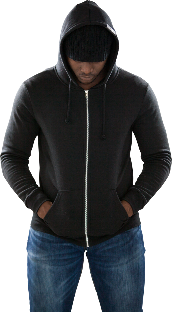 African American Man Wearing Hood and Casual Outfit on Transparent Background - Download Free Stock Images Pikwizard.com