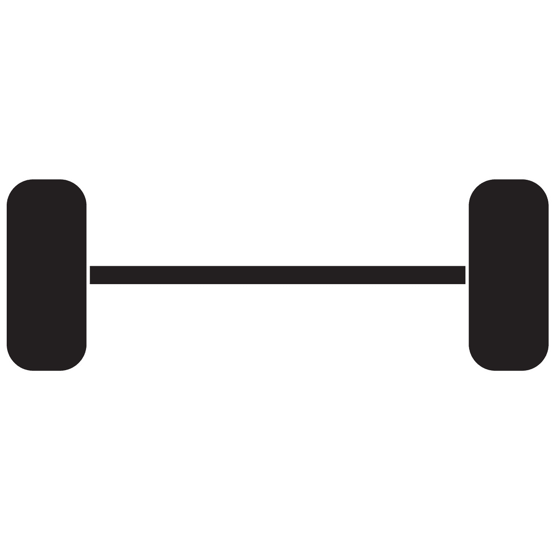 Abstract Dumbbell on Transparent Background for Fitness Icons