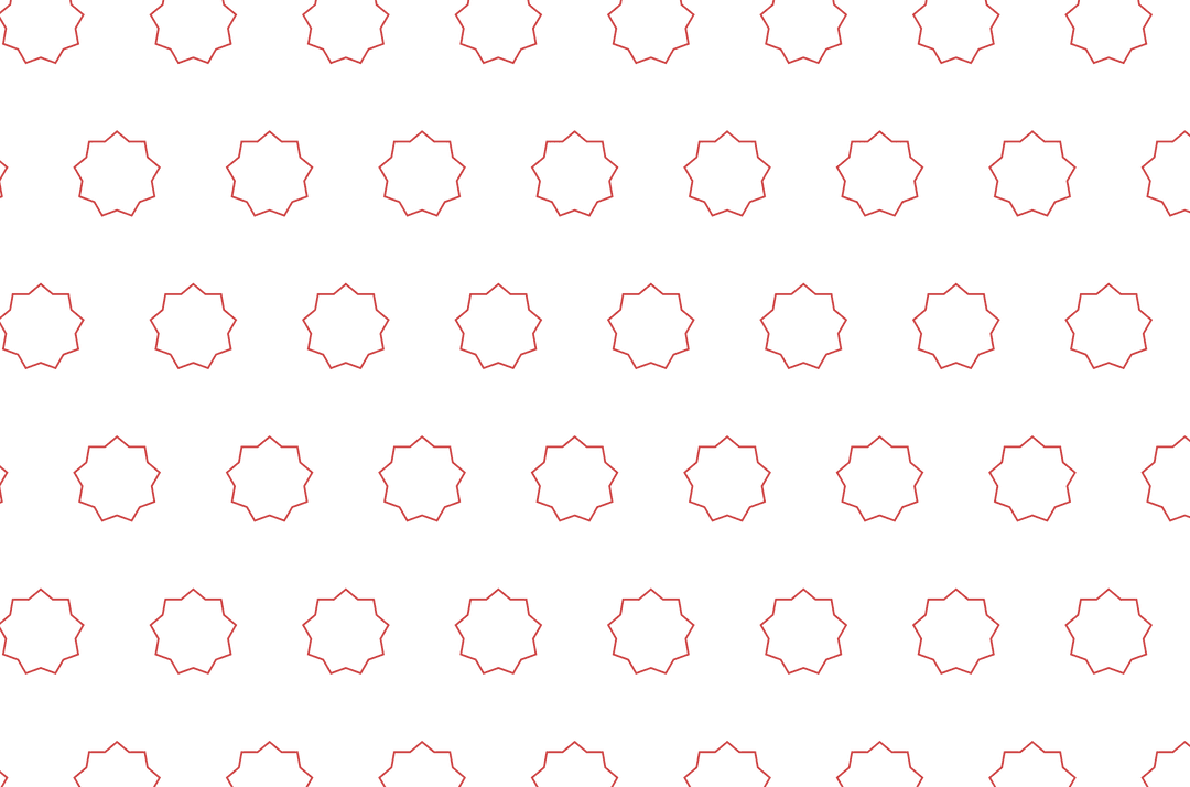 Seamless Red Star Pattern on Transparent Background for Digital Design
