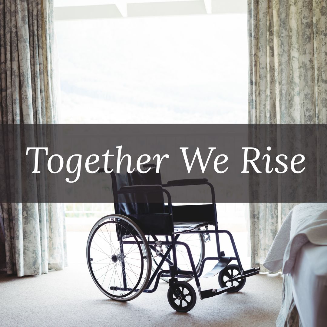 Inclusive Message of Empowerment and Support with Wheelchair