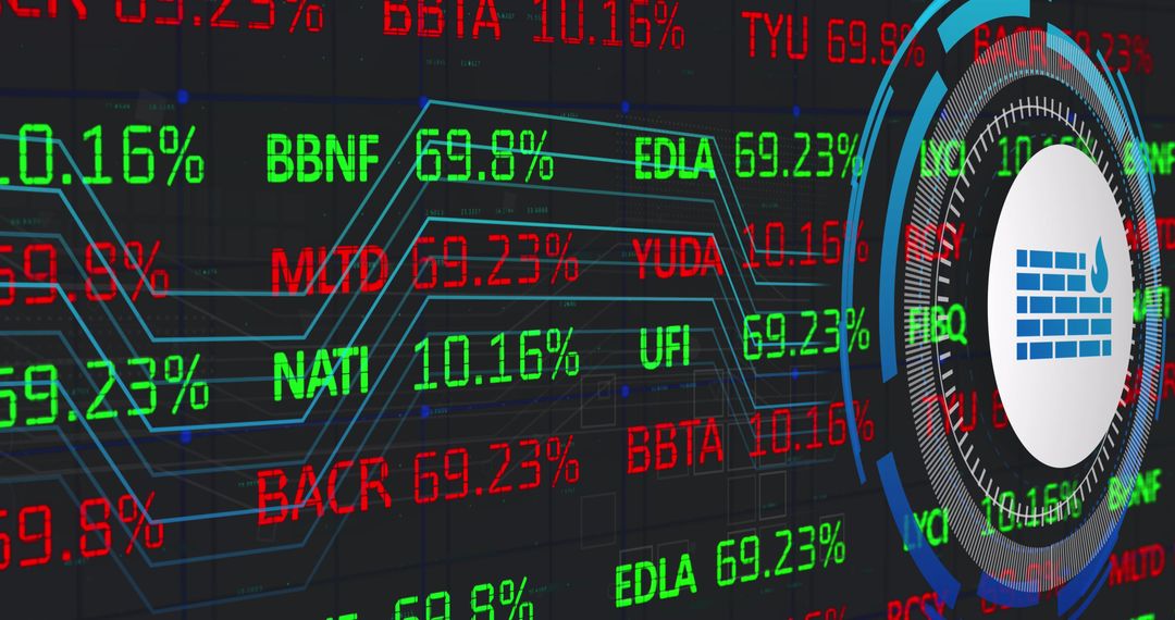 Digital Data Analytics with Futuristic Interface