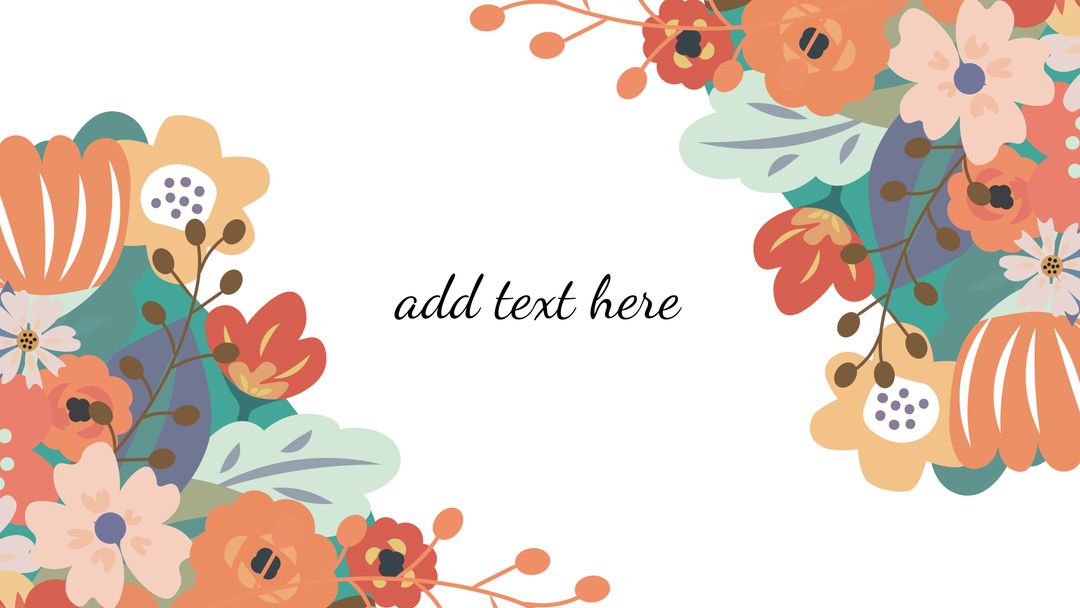 Vibrant Spring Floral Design Template for Invitations