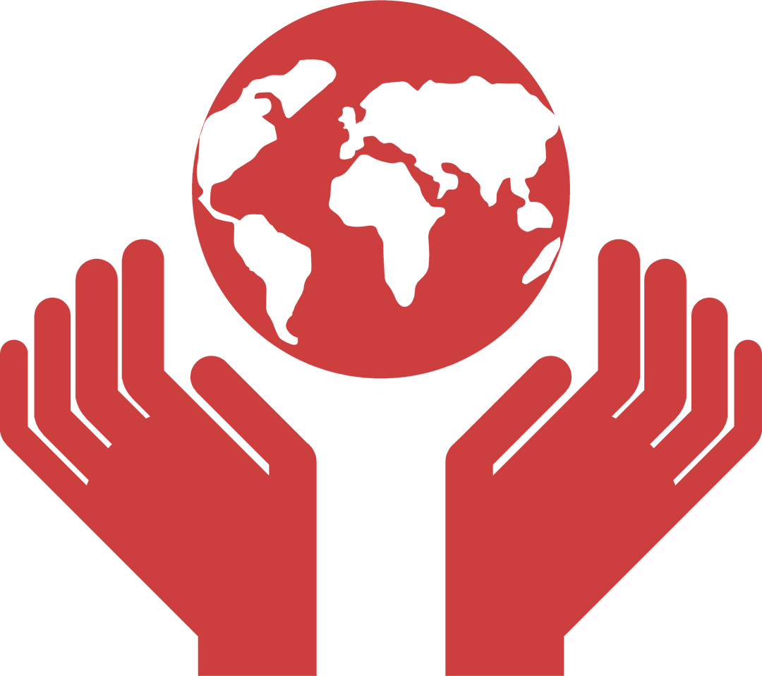 Hands Holding Globe Design on Transparent Background for Ecology Themes