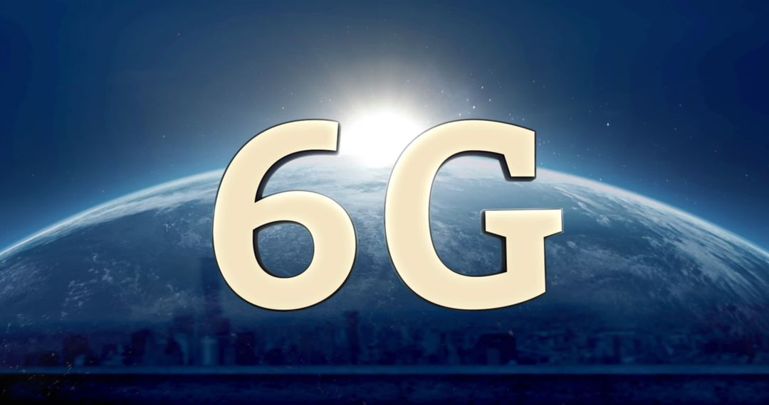 6G Technology Concept Over Global Skyline and Rising Dawn