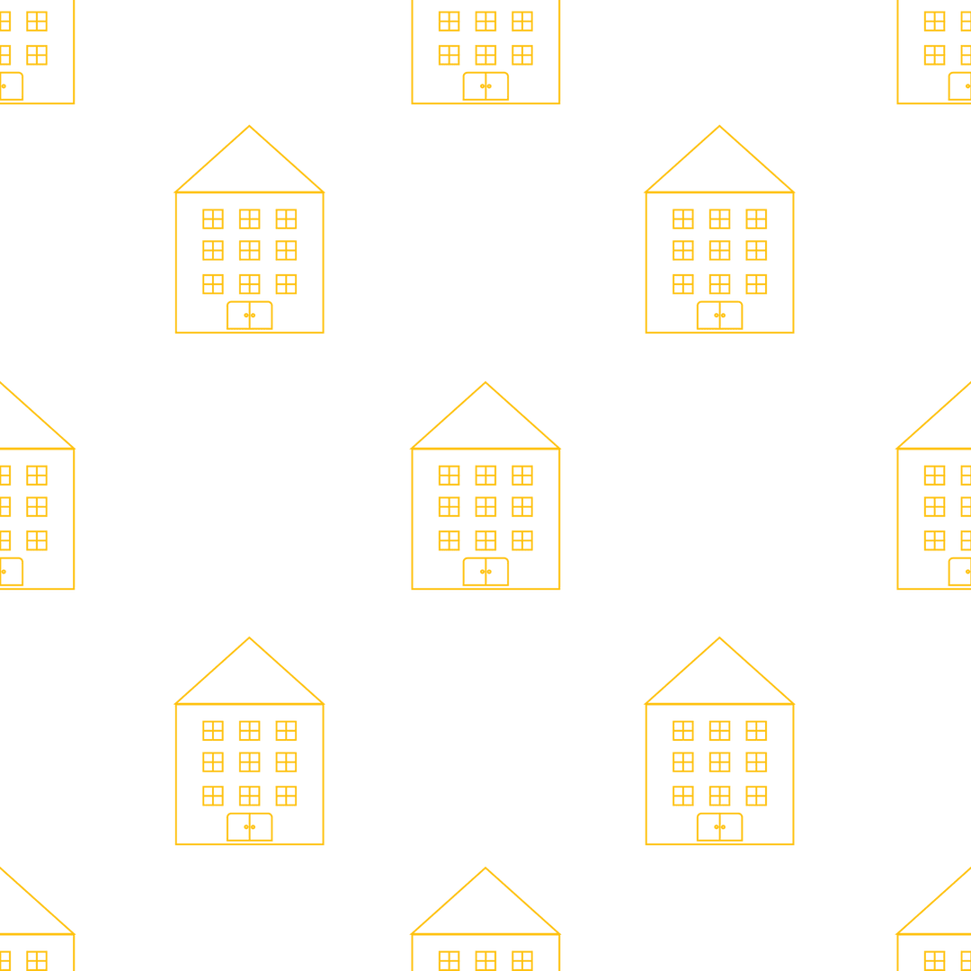 yellow houses pattern on transparent background with repeated design - Download Free Stock Images Pikwizard.com