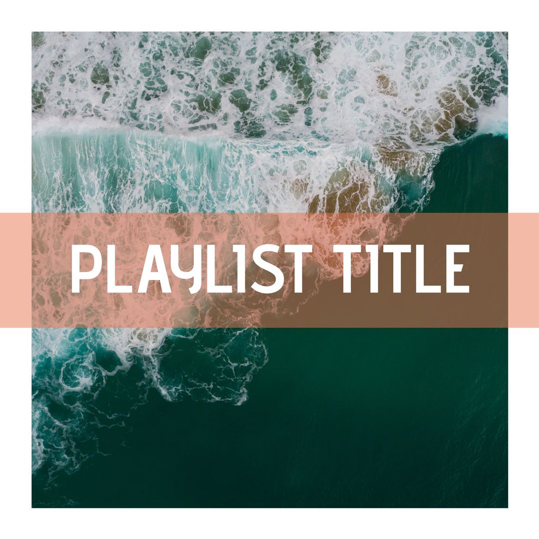 Ocean Waves Background for Playlist Covers