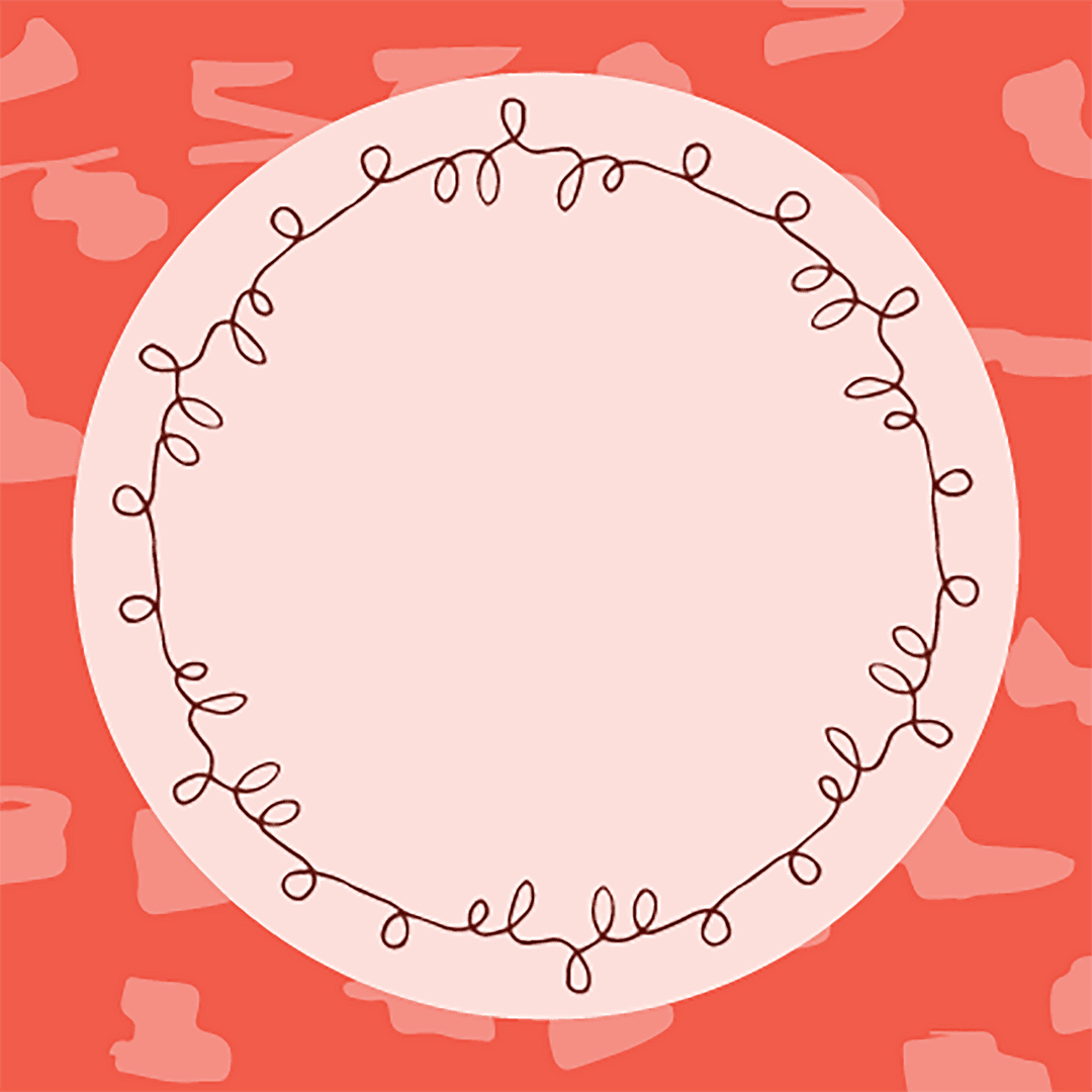 Red Botanical Circle Frame with Copy Space on Transparent Background - Download Free Stock Images Pikwizard.com