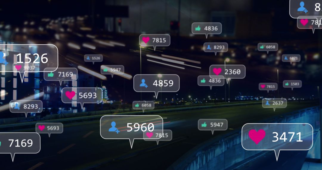 Social Media Influence Concept with Connection Statistics