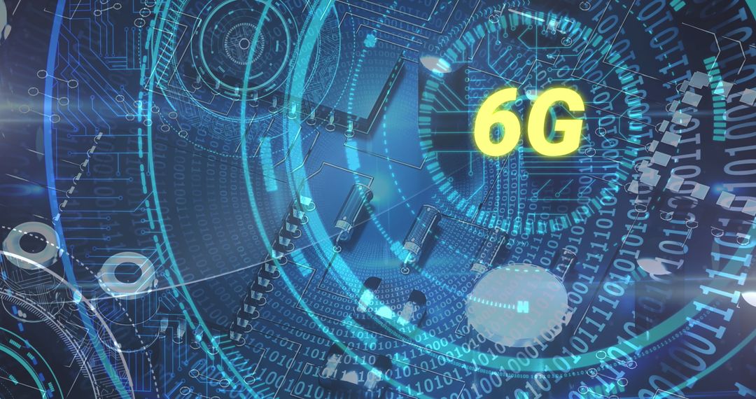 Futuristic 6G Network Concept with Digital Connections