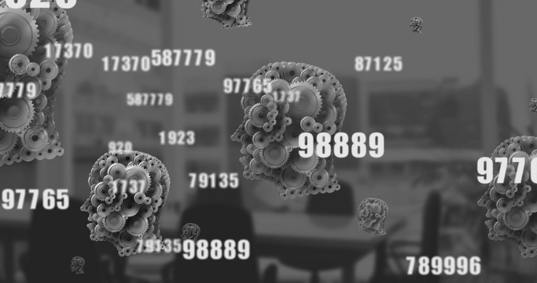 Abstract Digital Connections in Modern Business Setting